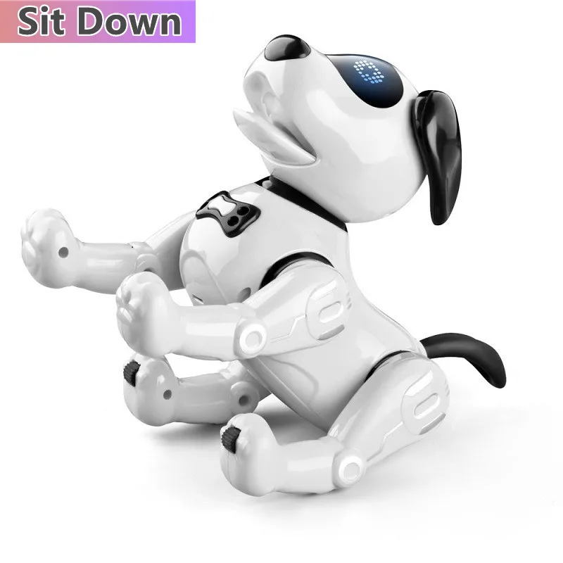 Educazione precoce intelligente Azione Programmazione Robot remoto Cane Rilevamento tattile Canzone Apprendimento musicale Inglese Giocattolo interattivo per bambini RC