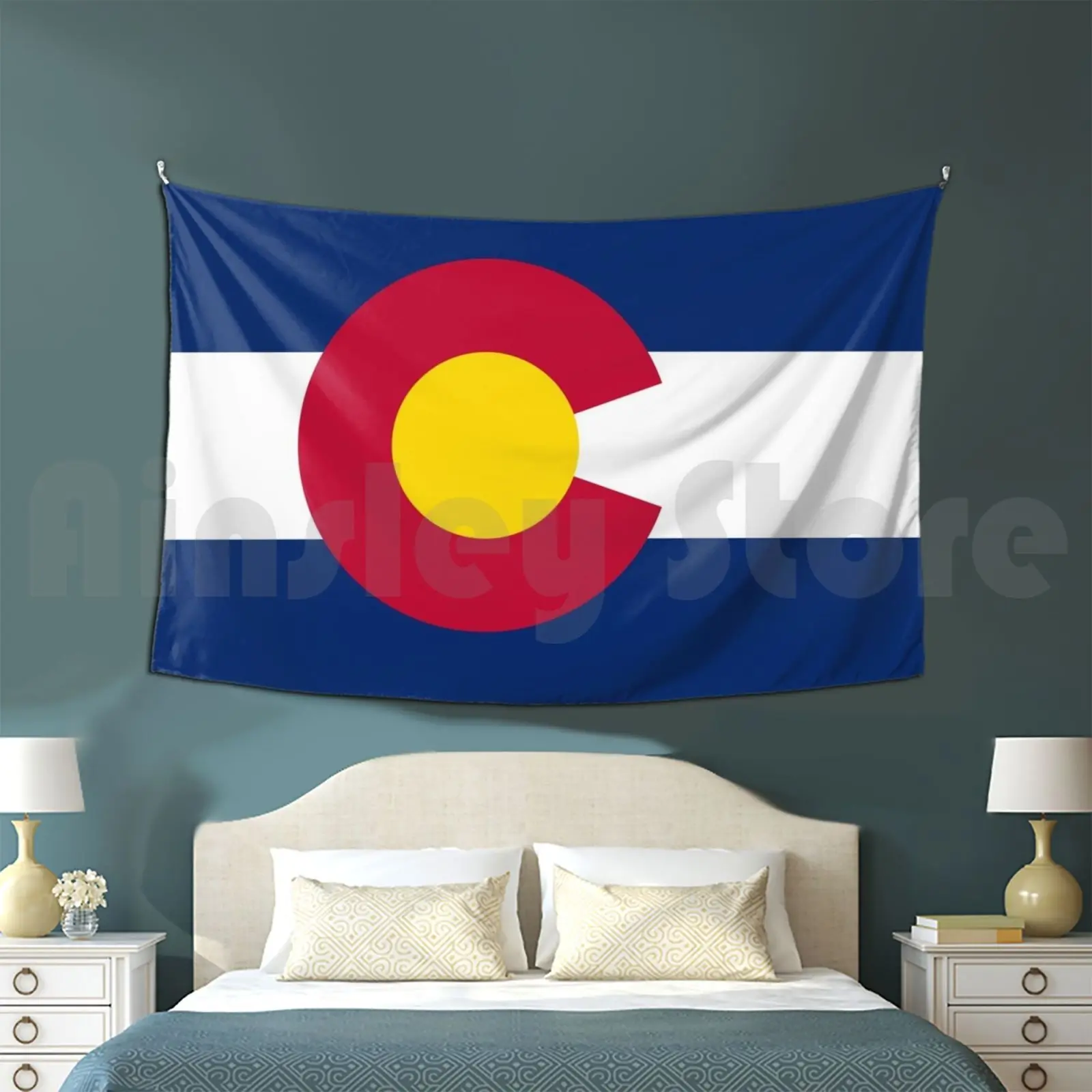 Flag Of Colorado Customized Tapestry Flag Colorado Coloradan Co Mountain State Denver Colorado Springs