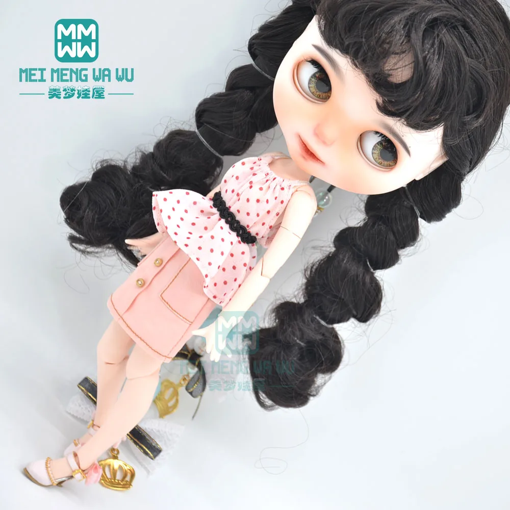 

Doll accessories Clothes fashion Snowshirt suspenders, miniskirts dress for Blyth Azone OB23 OB24