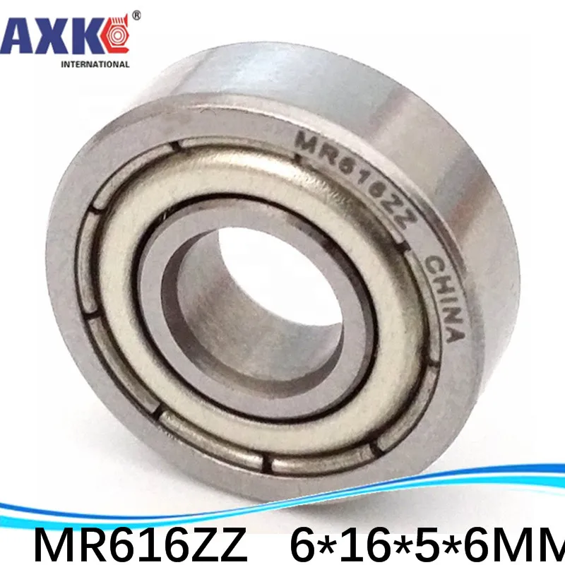 

MR616ZZ B6-63Z R-1660HH 6x16x5X6 B6-63 R1660ZZ R1660W6ZZ Shielded Miniature Deep Groove Ball Bearings Single Row