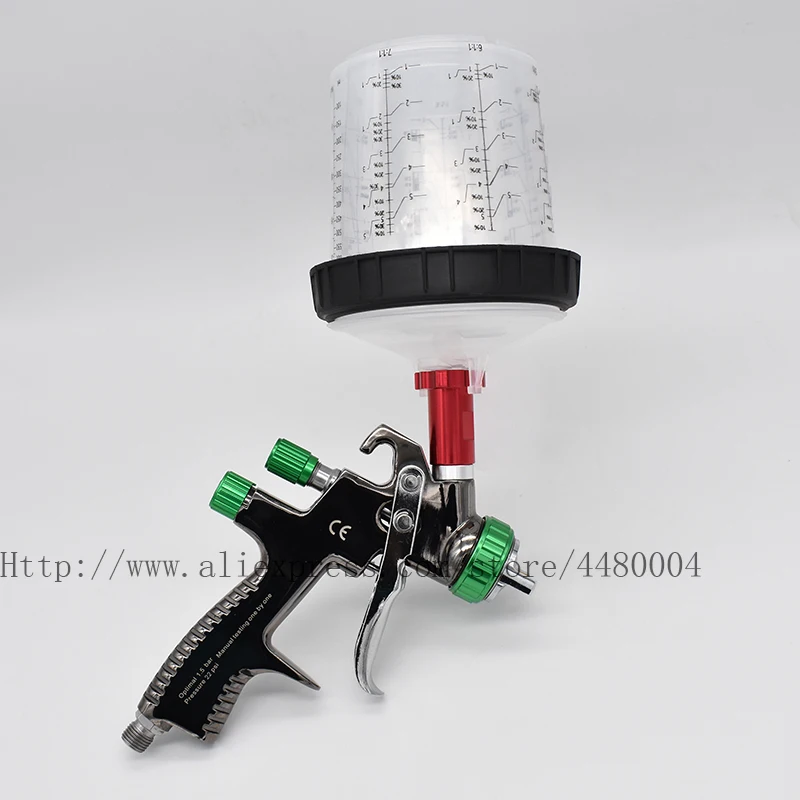 LVLP Auarita Spray Gun Manual Spray Gun 1.3mm 600 Paint Mixing Cup High Quality Gravity Spray Gun With No-Clean Cup