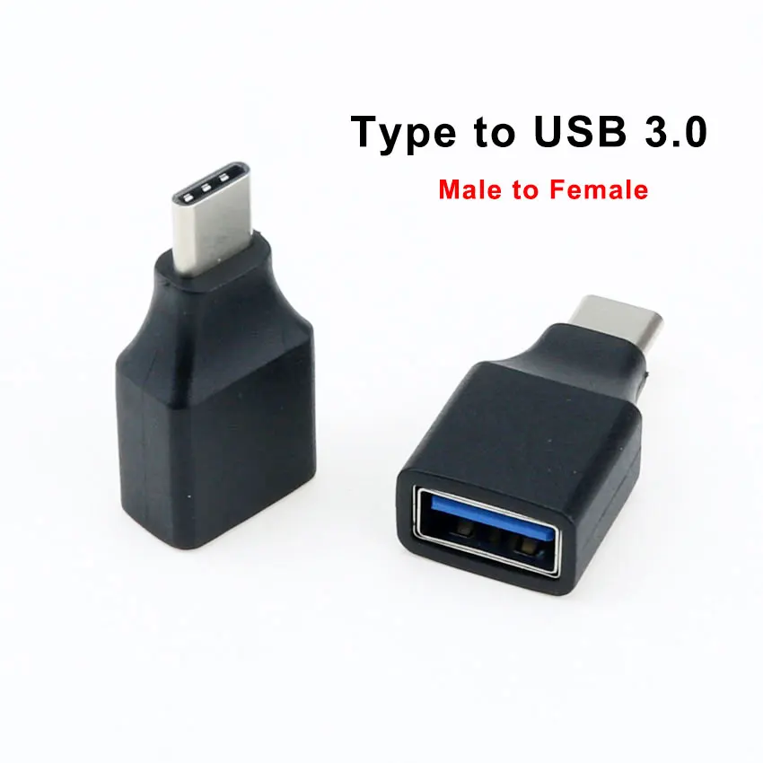 ChengHaoRan 1ชิ้นประเภท C ชาย USB-C ประเภท C หญิง OTG Adapter อะแดปเตอร์ USB 3.0 2.0ถึง USB C สาย Mini Adapter Converter