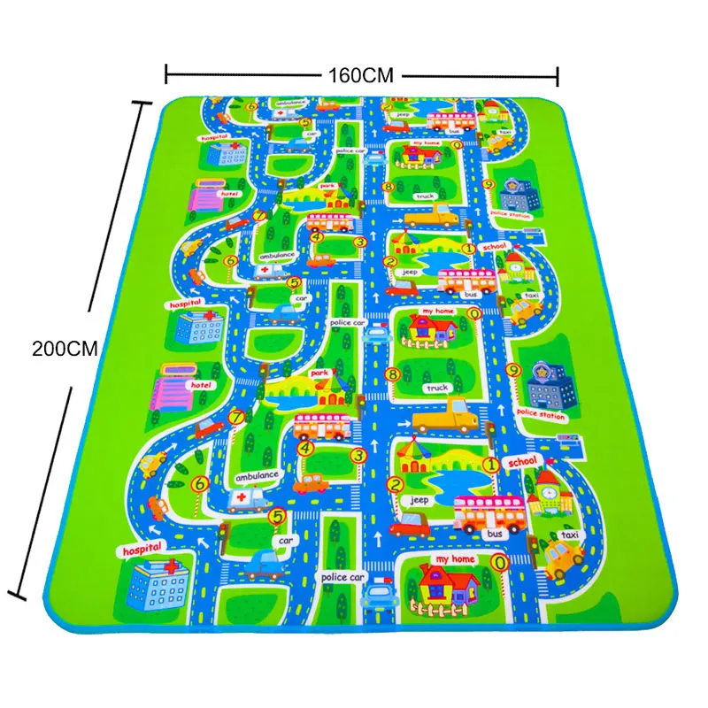 Alfombrilla de goma Eva para juegos de bebé, Juego de 4 alfombrillas de espuma para guardería