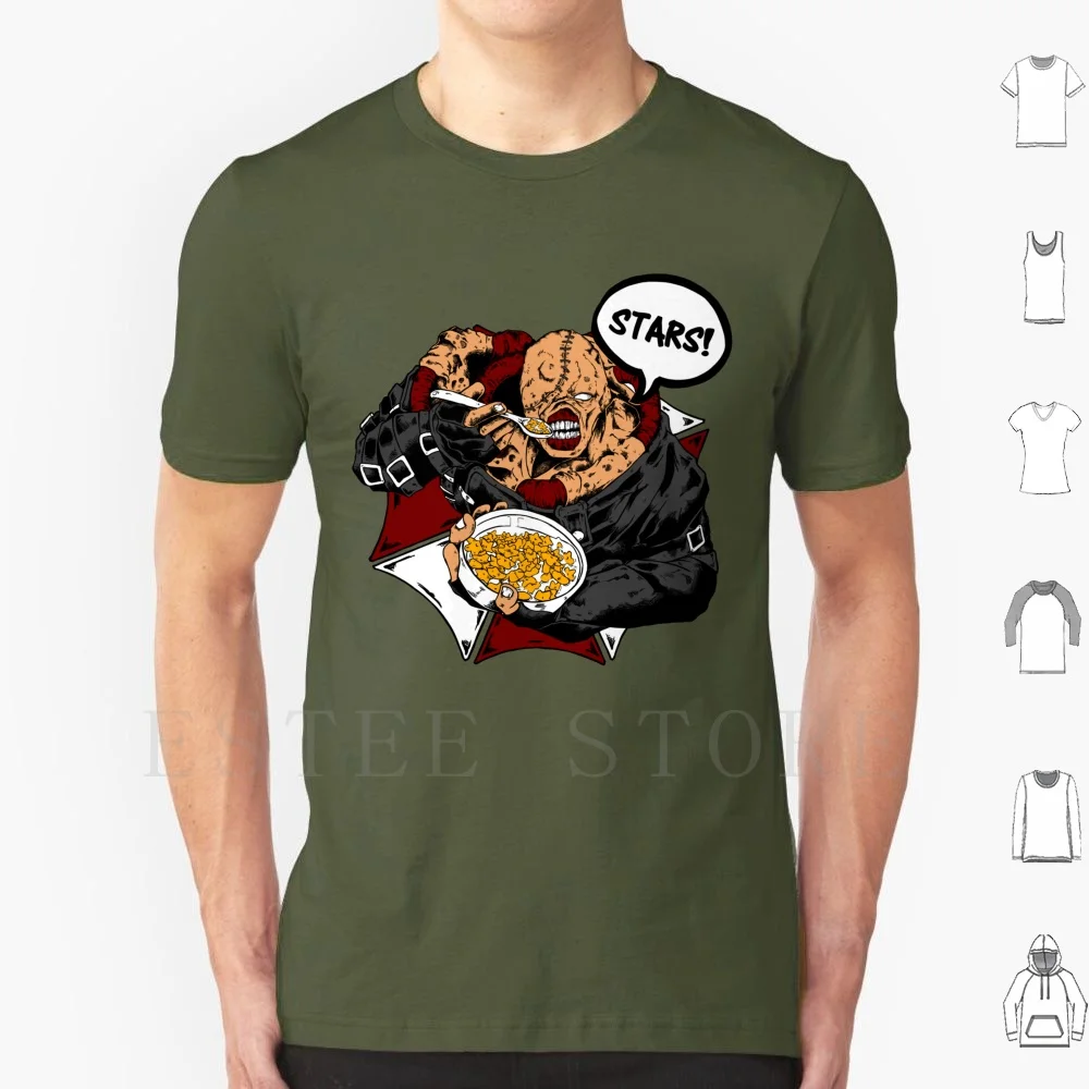 Nemesis Stars T Shirt Print Cotton Nemesis Raccoon City Biohazard Tyrant Wesker Jill Valentine Stars Re3 Re Gaming Gamer Video