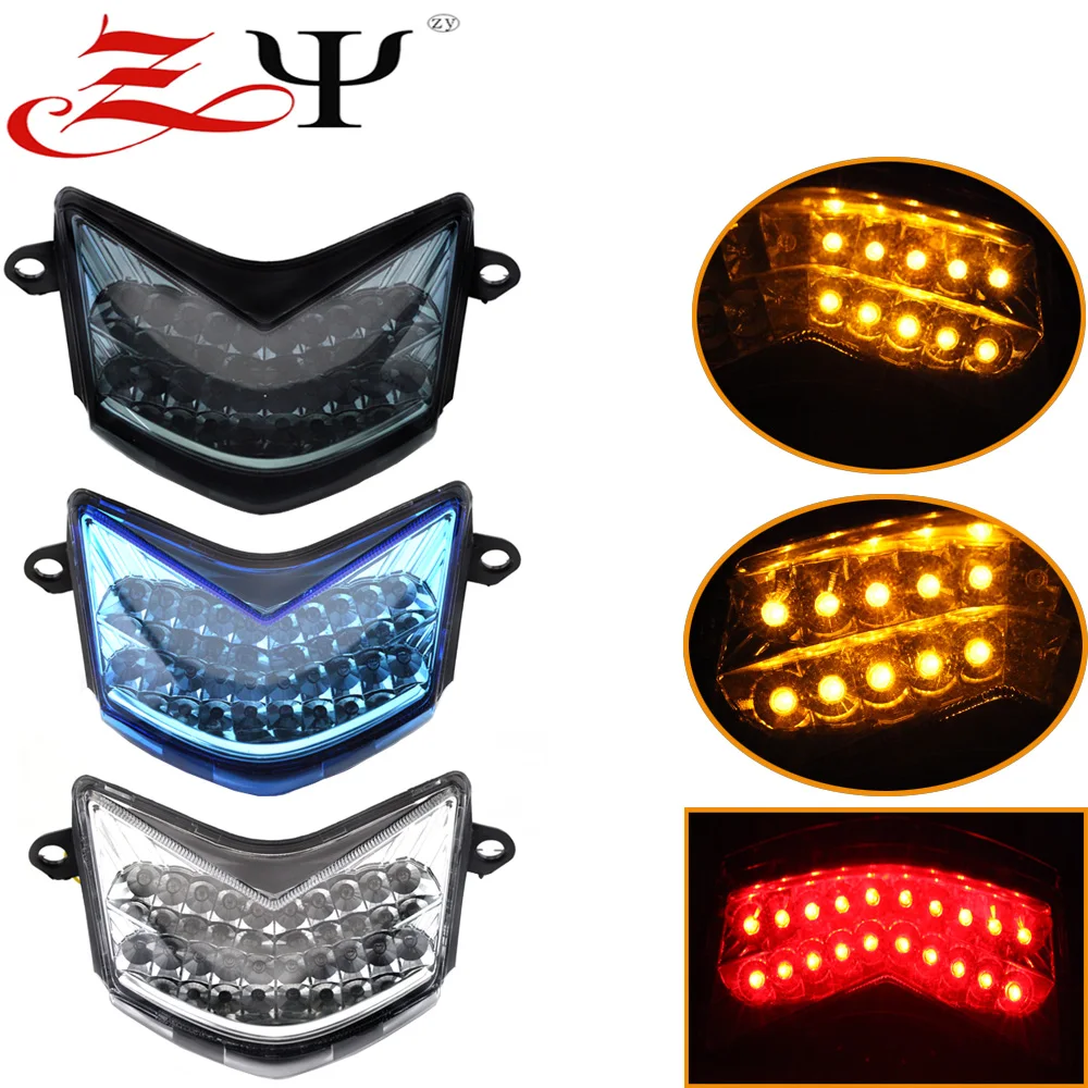 

Integrated LED Tail Light Turn Signals For Kawasaki ZX-6R 2005-2006 636 ZX-6RR 2005-2006 599 ZX-10R 2006-2007