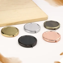 5pcs 57mm Compact Mirror Purses Pocket Makeup Mirror Folding Portable Mirror for Women Vintage Cosmetic Mirrors Beauty Tool