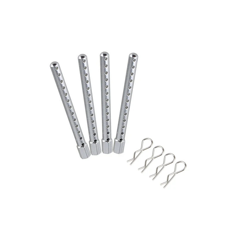 Alloy RC Car 4PCS Shell Column Post Mount & 4PCS Body Clips Pins For HSP 1/10 RC Car On Road Drift Car XSTR 94123 94102 94122