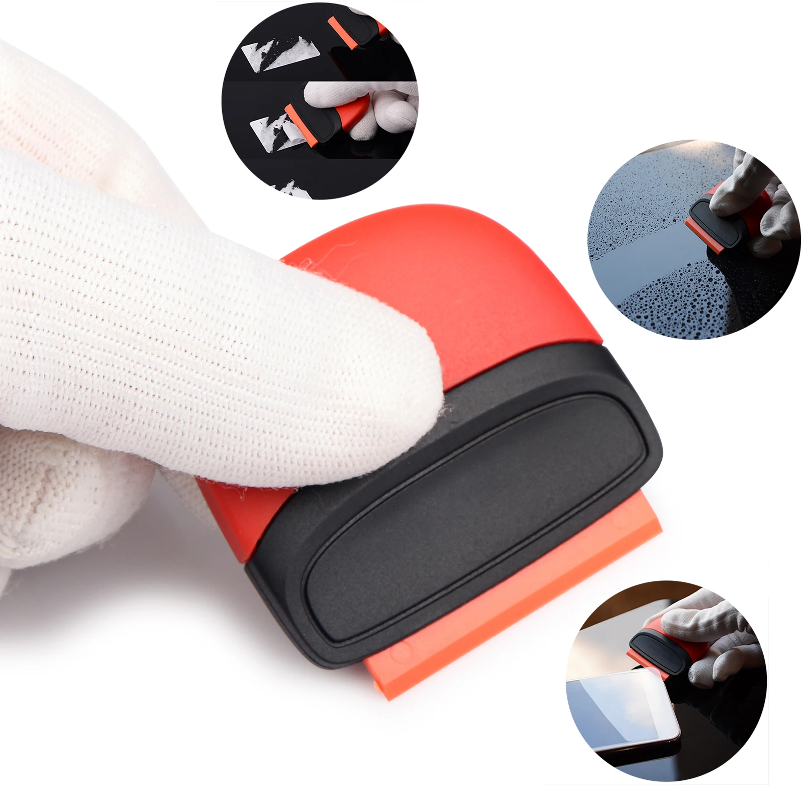 EHDIS Multi Sticker Remover Razor Scraper Squeegee Window Tint Glue Film Glass Ceramic Cleaner+Blade Car Wrapping Tool Tint Tool