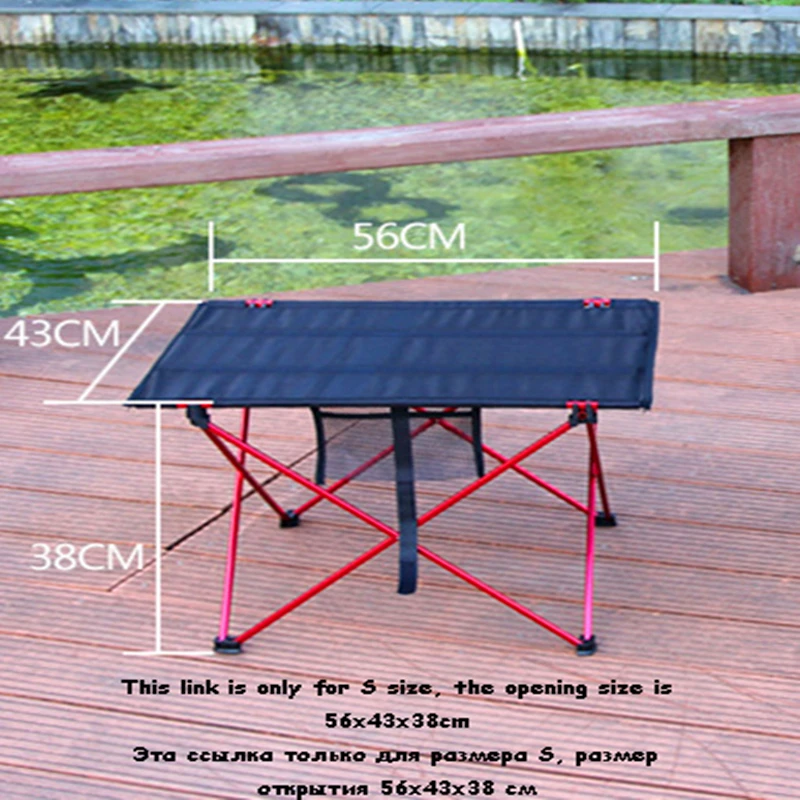 Outdoor Folding Table  Camping Aluminium Alloy Picnic Table Waterproof Durable Folding Table Desk for Beach Table