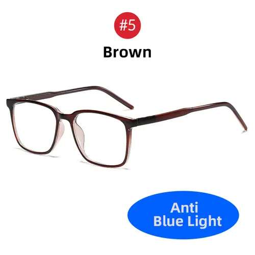VIVIBEE Classic Square Blue Light Blocking Men Glasses Computer Gaming TR90 Black Anti Ray Eyeglasses Better Sleep Clear Eyewear - Image 16