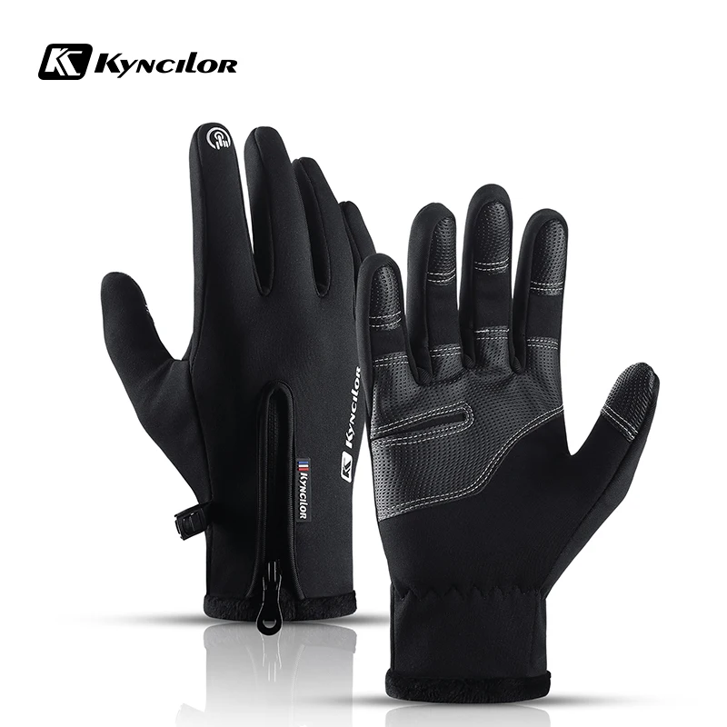 Kyncilor Men Women Winter Gloves Touch Waterproof Cycling Gloves Sports Glove Thermal Fleece Motorcycle Running Ski Gloves