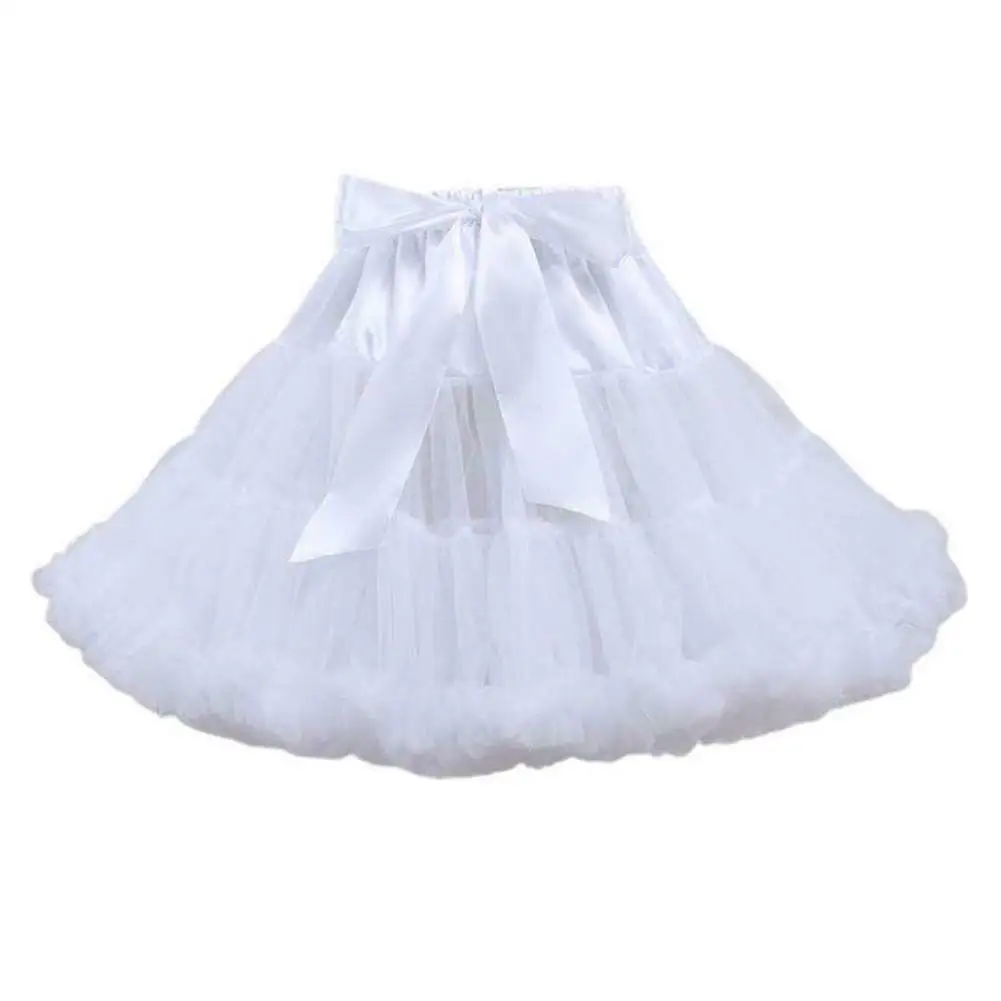 Anágua de Chiffon Elástico Feminino, Pettiskirt, Multi-Camada, Tutu inchado, Saia de Tule, Princesa, Balé, Dança, Underskirt, 2024