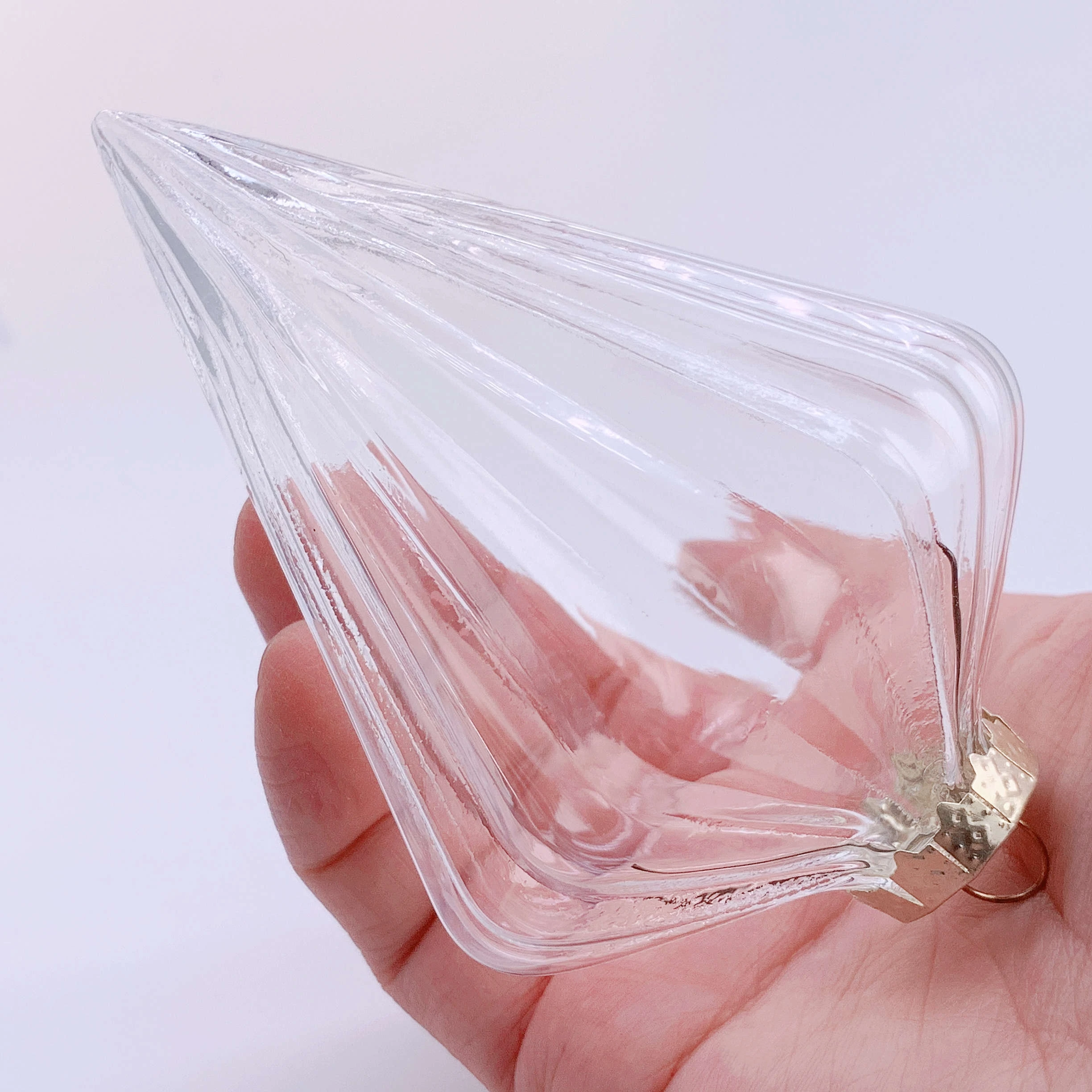 5 Pieces x DIY Paintable Home Wedding Christmas Xmas Decoration Ornament 120*70mm Glass Diamond