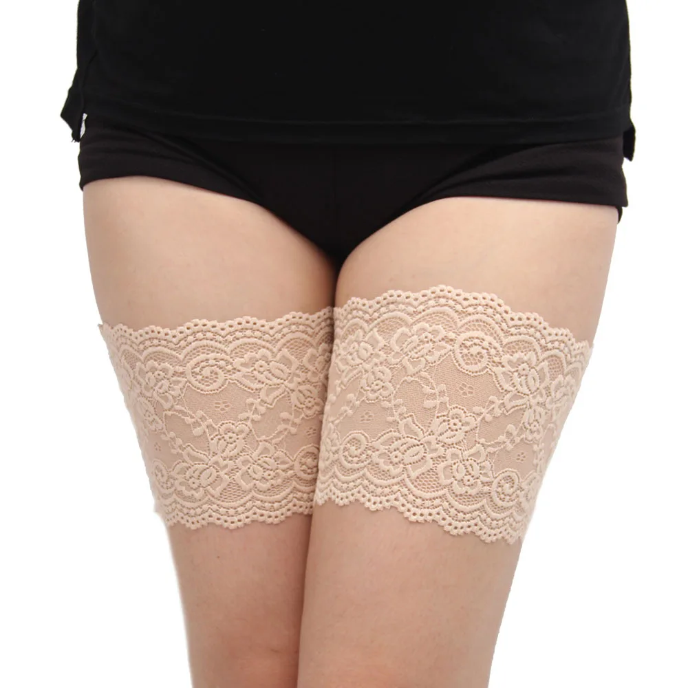 Sexy elegant inner thigh anti chafing thigh bands anti-slip silicone women summer hot thigh band