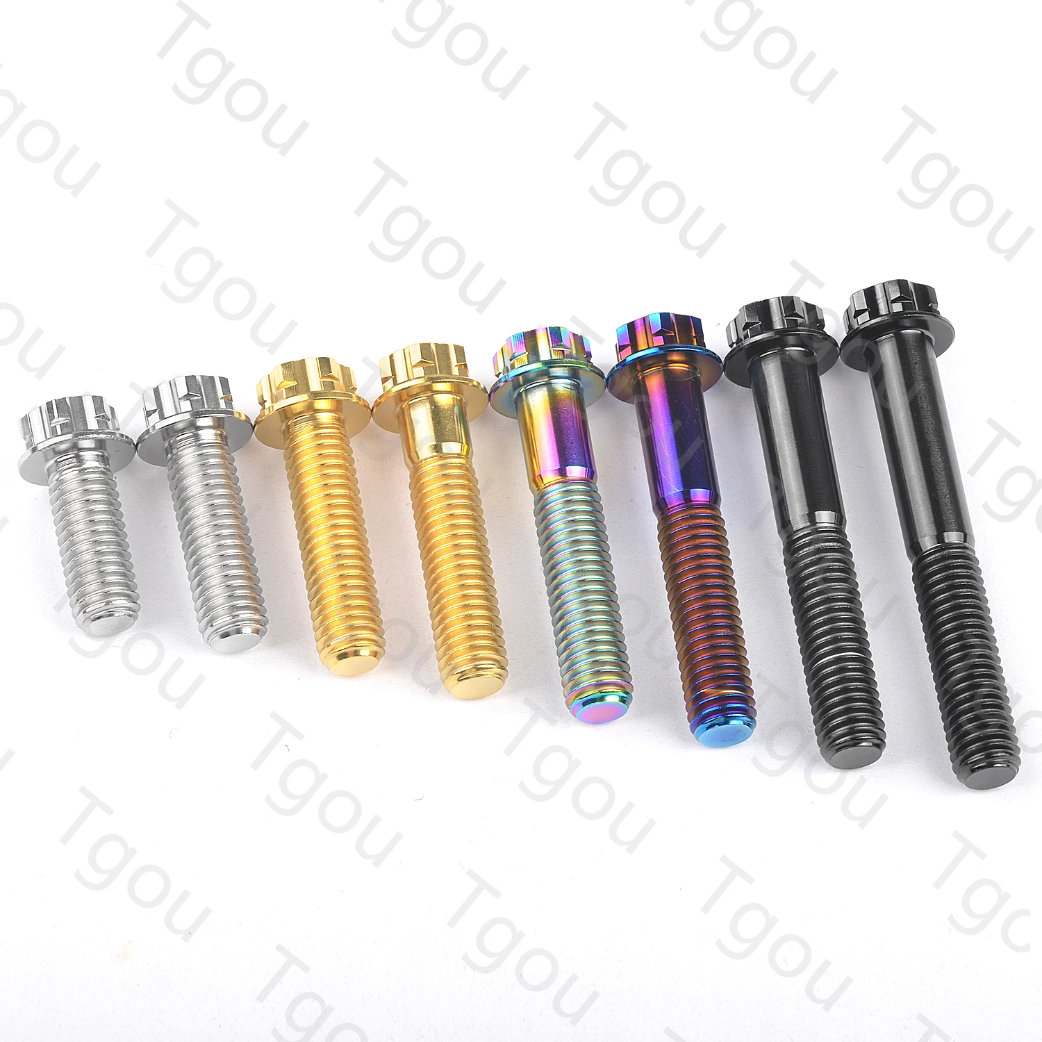 Tgou Titanium Bolt M8x20 25 30 35 40 45 50 55mm Small Flange Torx Head for Motorcycle Decoration Modification