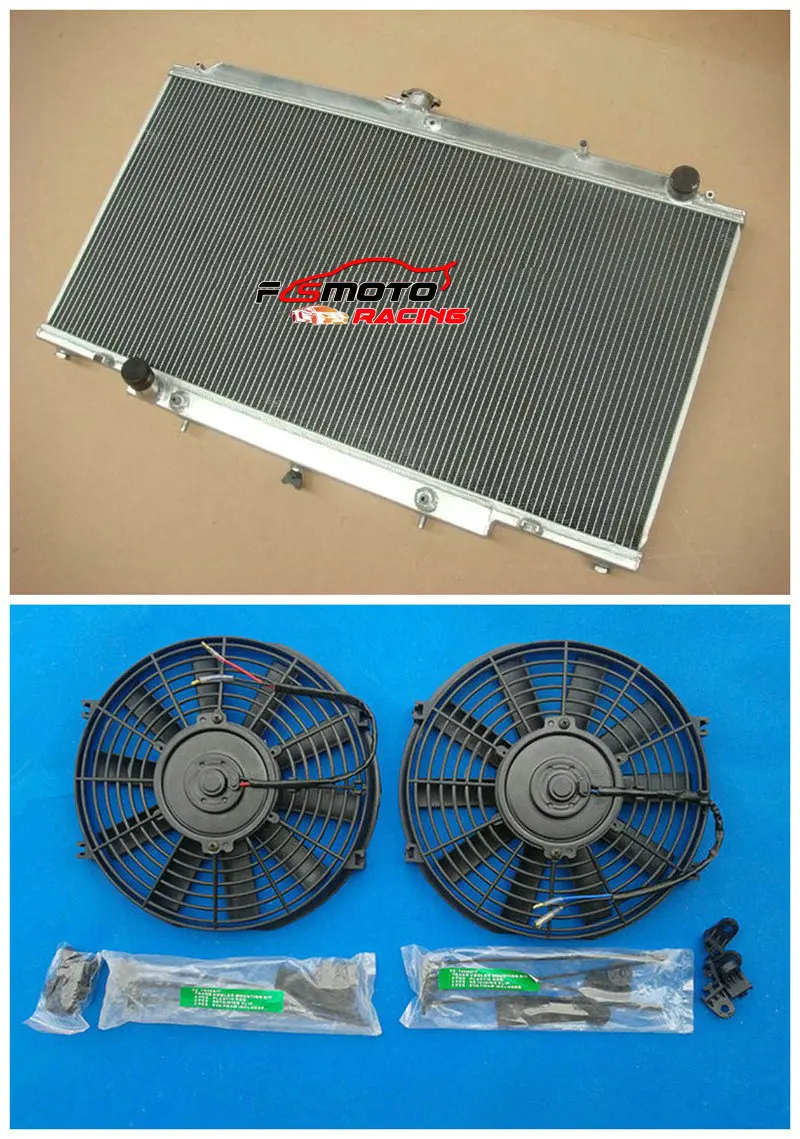 

3 Row Aluminum Radiator + Fan Racing For Nissan Patrol Y61 GU 2.8 / 3.0 TD 1997-2001 Auto AT/MT 98 99 00 01