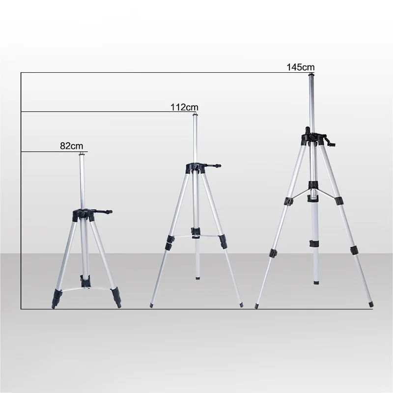 1.0/1.2/1.5M Laser Level Tripod Adjustable Height Thicken Aluminum Tripod Stand level Measure Building Construction Marker Tool