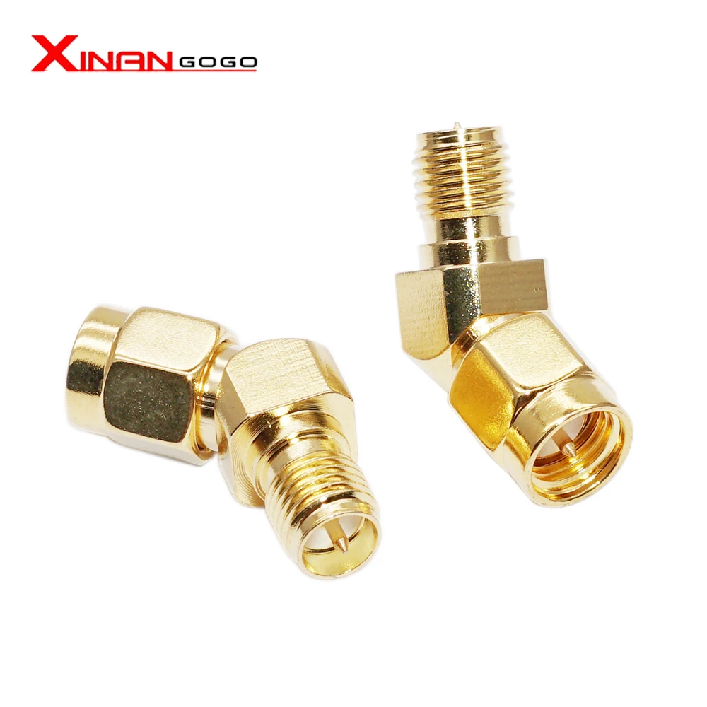 2Pcs SMA to SMA Male Female RF Coaxial SMA Adapter Kit RF Coax Coupling Nut barrel Connector Converter For WIFI