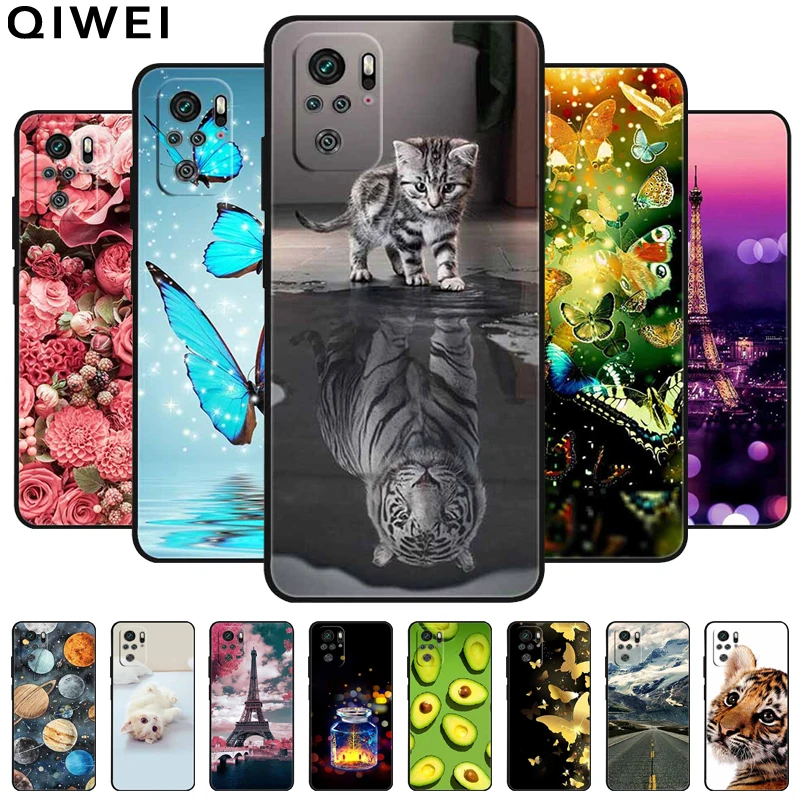 Phone Cases For Xiaomi Redmi Note 10s Cat Cartoon Soft Silicon Cover for Redmi Note 10 Pro  / Note10 5G 10t Phone Cases 10 S