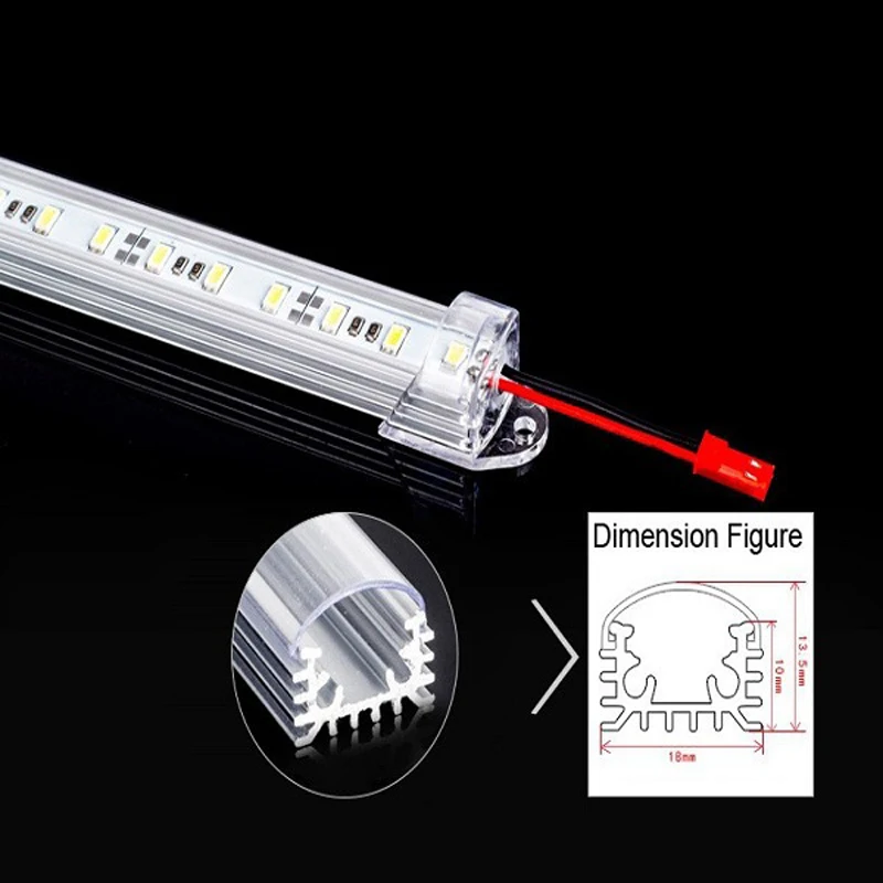 

30PCS Natural White 5630 36leds 9w 900lm Cold White With Plastic Cover Aluminium Profile For Led Strip Cabinet Light