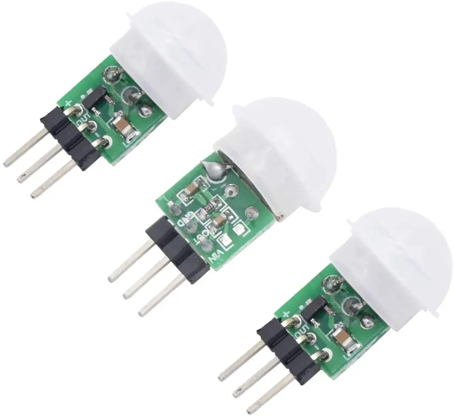 1/3/5/10pcs DC 2.7-12 V 5PCS Mini IR Pyro-elektrische Infrarood PIR Motion Sensor Human Automatische Detector Module AM312 Senso