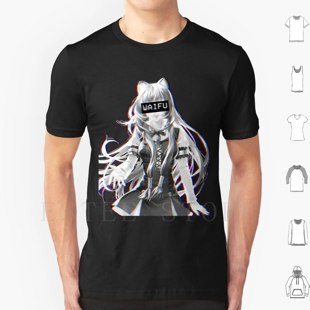 Waifu T Shirt Men Cotton 6xl Waifu Anime Manga Husbando Girls Girls Japanese Weeb Weeaboo Raftalia Katana