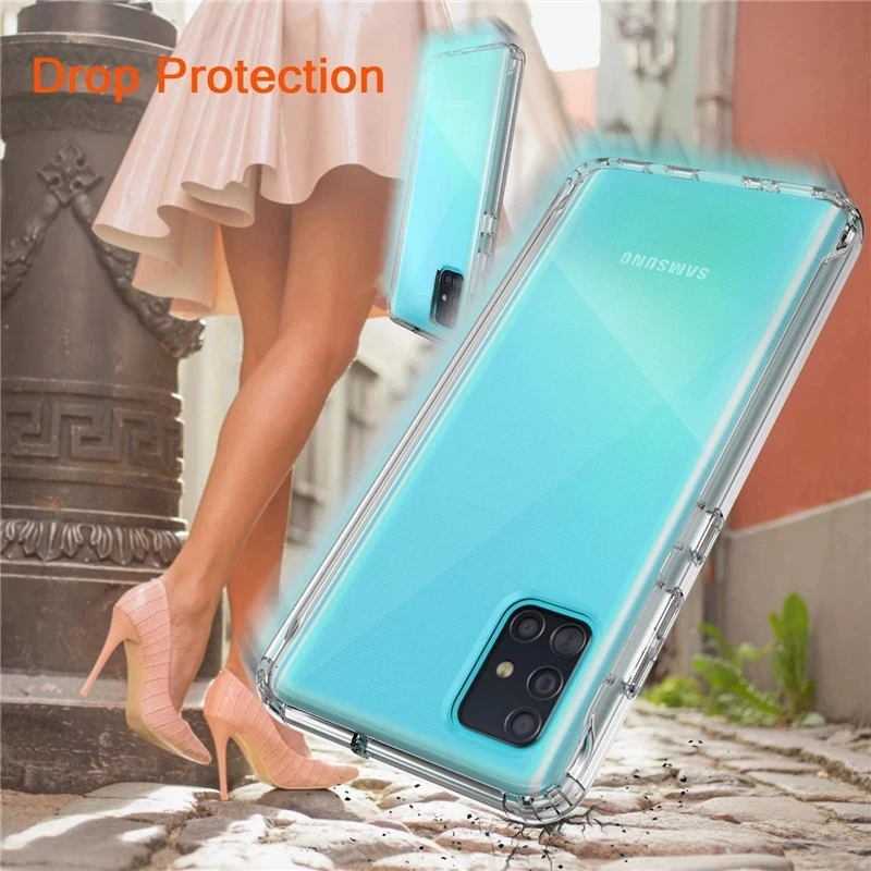 Full Body 360 Front Back Clear Phone Case For Samsung Galaxy A32 A42 A52 A71 A72 A21 A31 A41 A51 A71 S20FE S21Plus A50 A10 Cover