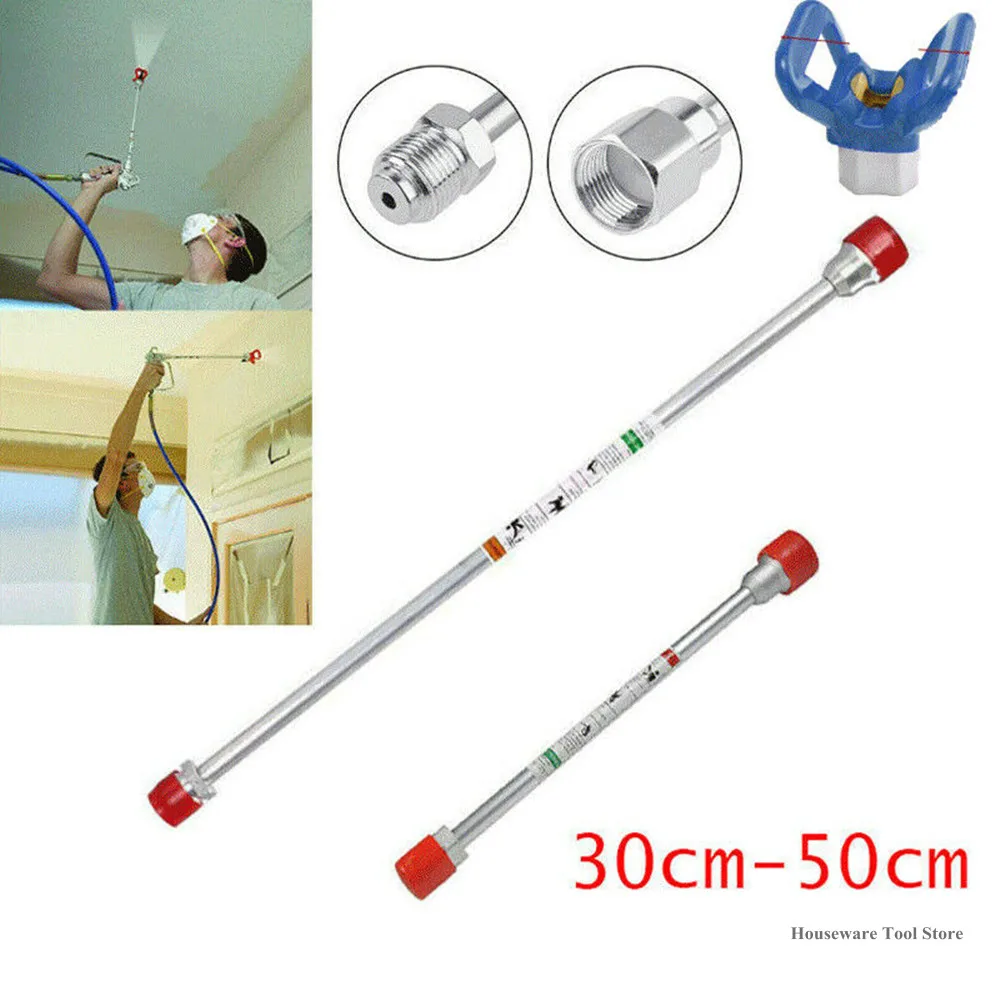 

Airless Paint Sprayer Gun Base Tip Extension Pole Rod 20 30 50 75cm 100cm Extension Rod Paint Guns Pole for Spraying Machine