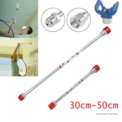 Airless Paint Sprayer Gun Base Tip Extension Pole Rod 20 30 50 75cm 100cm Extension Rod Paint Guns Pole for Spraying Machine