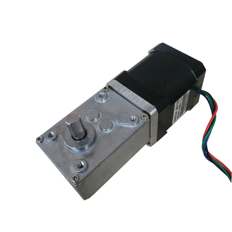 

A58SW-42BY Reduction Ratio 17 30 50 75 100 290 500 Nema17 0.44Nm 1.68A 42mm Turbine Worm Gear Reducer Stepper Stepping Motor