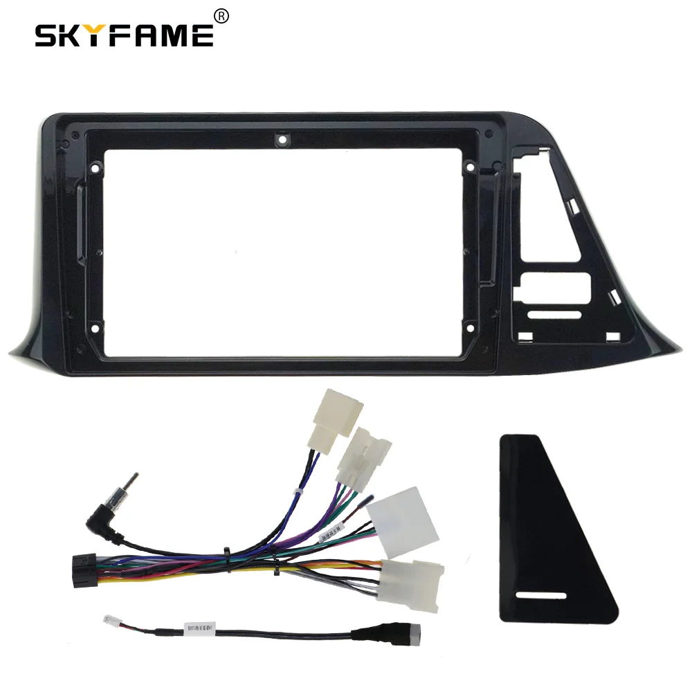SKYFAcloser-Adaptateur de Fascia de cadre de voiture, décodeur de boîte Canbus, kit de panneau de montage de tableau de bord Radio Android pour Toyota Chr C-HR
