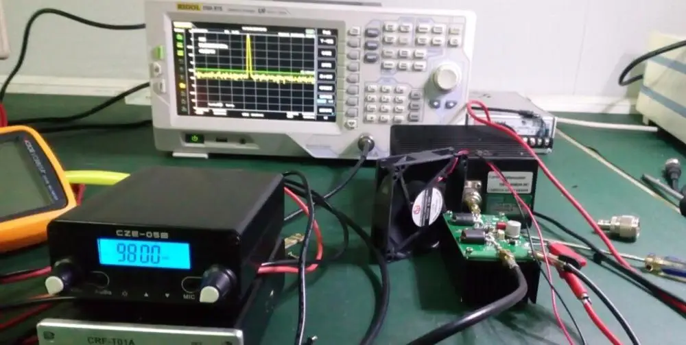 Assembled Finished 45W 70-200MHZ power amplifier for transceiver HF radio AMP with heatsink