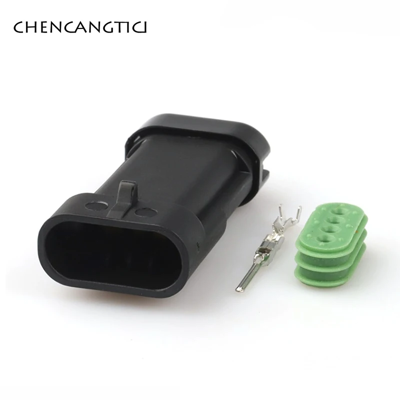 1 Set 4 Pin Delphi Female Car Intake Pressure Sensor Connector Plug 1.2L D4F Auto Oxygen Sensor O2 Connectors 12162190