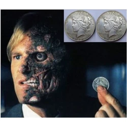 Harvey Dent Two Face Coins Badge Cosplay Prop