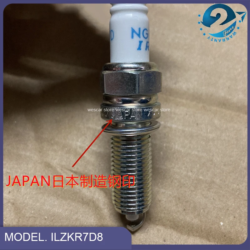 4PCS X Genuine OEM Parts Auto Iridium Spark Plug 09482-00642,ILZKR7D8 For Suzuki New Vitara SX4 S-cross Swift 1.0T, 1.4T Engine