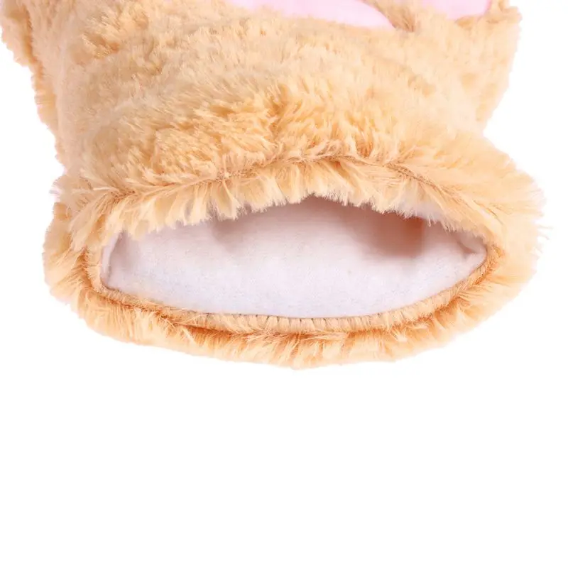 Guanti giapponesi da donna per ragazze orso carino gatto zampa guanti invernali caldi spessi soffici peluche Cartoon Anime Lolita Cosplay guanti a dito pieno