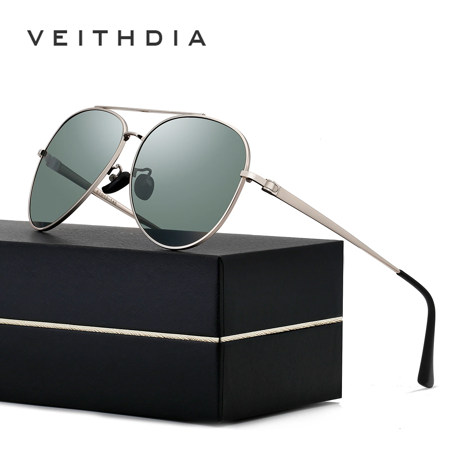 

Men Sunglasses Vintage Alloy Polarized Classic VEITHDIA Brand Women Sun Glasses UV400 Lens Outdoor Driving Eyewear For Male 8259