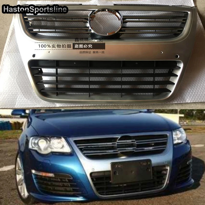 For Volkswagen Passat R36 Front Racing Grills Engine Grille Grill ABS 2006-2010 Car Accessories Only R36 Bumper