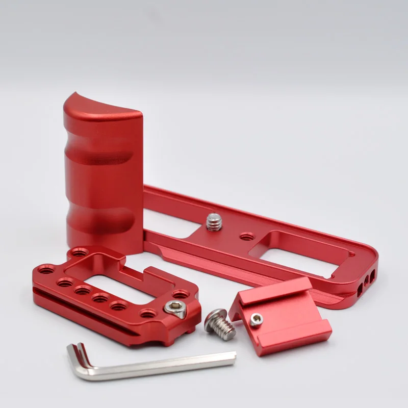 For Fuji X-E3 Fujifilm XE3 Porous Camera L Bracket Hand Grip Quick Release With Hot Shoe Mount