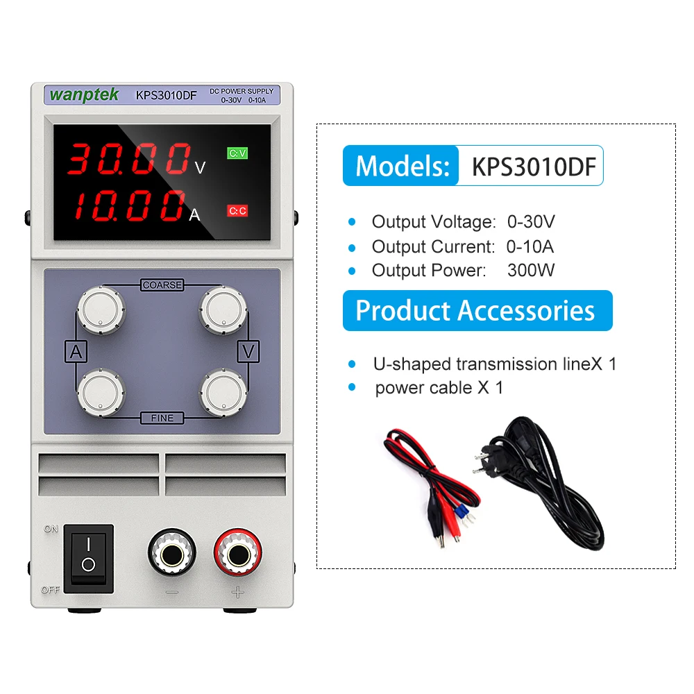 Labor-Gleichstromnetzteil, einstellbarer Spannungsregler, Stabilisator, Schaltvariable Tischquelle, 30 V, 10 A, Wechselstrom, 110 V, 220 V, Wonton