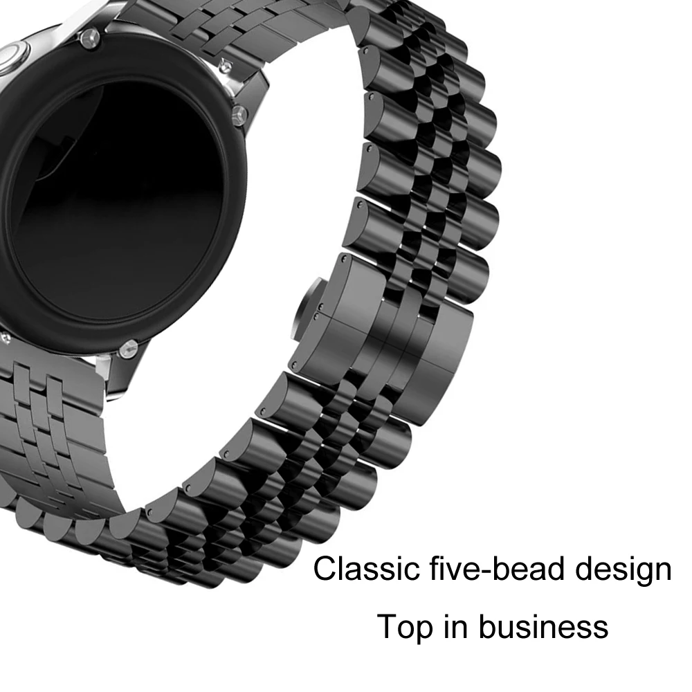 22mm 20mm Band for Samsung Galaxy Watch 3 41 45mm Gear s3 Stainless Steel Strap 46mm 42mm for Amazift GTS Metal Wrist Bracelet image 5