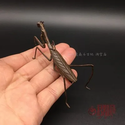 Exquisite Red Copper Insect Simulation Mantis Ornaments