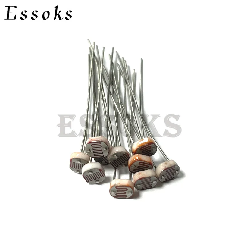 20PCS Photo Light Sensitive Resistor Ldr LDR GL5528 GL5516 GL5549 5506 5516 5528 5539 5539 5547 5549 Para Arduino