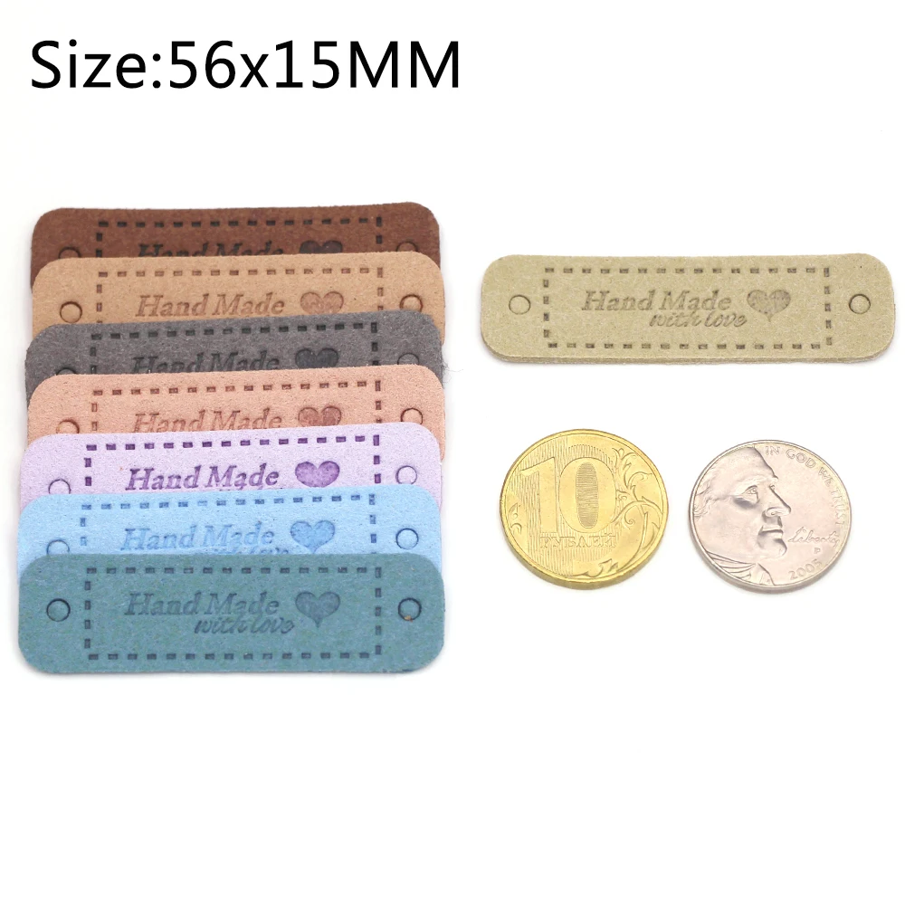 Accessoire Tricot Et Crochet 72 Étiquettes Cuir Synthétique Fabriquées