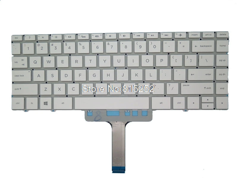 Laptop US Keyboard For HP 13-AF000 13-AF500TU 13-AF519TU 13-AF095TU 102-17L83LHA01C 17L8UX183400XX With Backlit White L04544-001