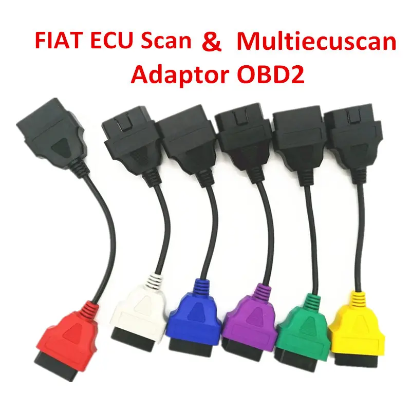 

For Fiatecuscan OBD2 Connector Diagnostic Cable For Fiat ECU Scan MultiECUScan Adaptor Fiat ECU 6/4/3 Pcs Cable Diagnostic Cable