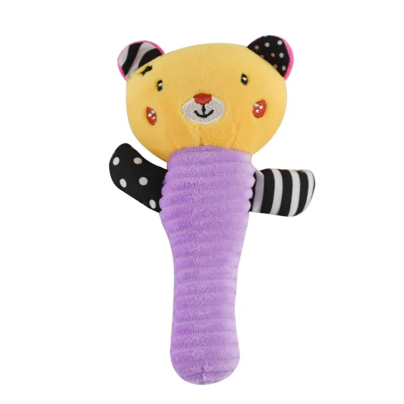 

Детские погремушки-это быстрое и удобное милое мультяшное плюшевое животное, погремушки-бусины для детей 0-12 месяцев (встроенный звук BIBI)