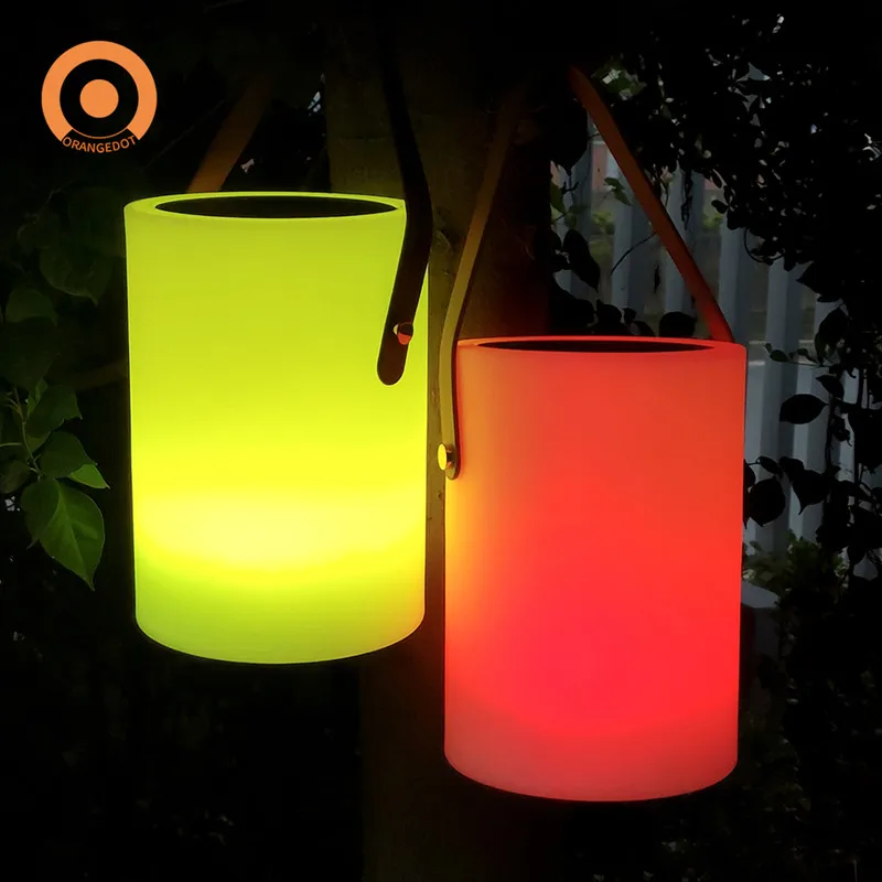 

Outdoor Waterproof Illuminated Solar LED Lamp Portable Solar LED Lantern Lighting Hanging LED Decoration Light LED Cylinder Lamp