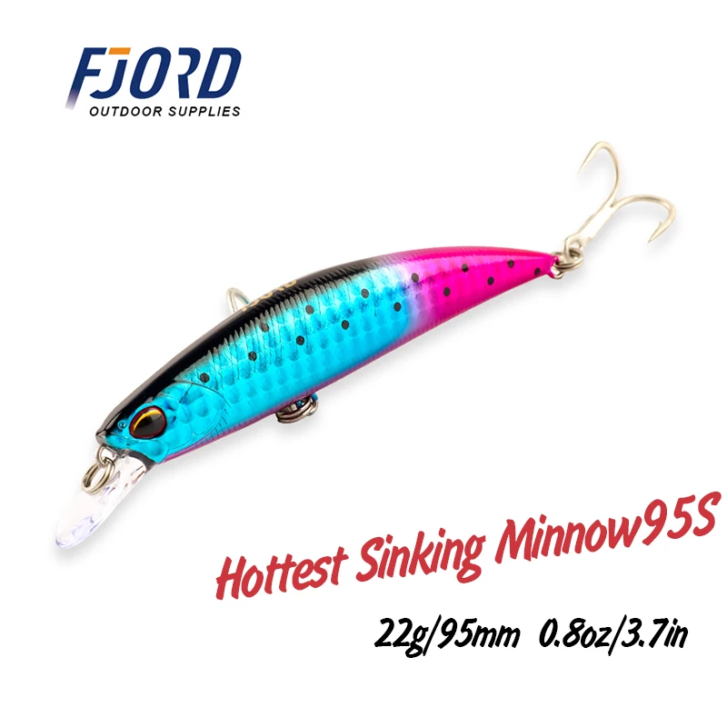 FJORD 95mm 22g Jerkbait Fishing Lure Sea All For Fishing in Summer Copy Japan Trolling Accessorie Artificial Baits Fishing Items