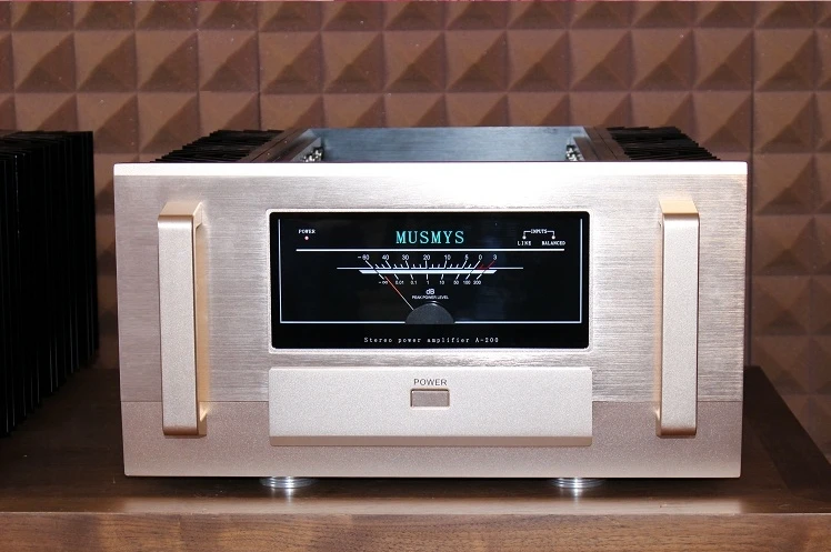 One pair High-end N-110 A-200 Mono bock Class A Power Amplifier study Auccphase brand technology 300W*2 8-ohm HiFi Power AMP